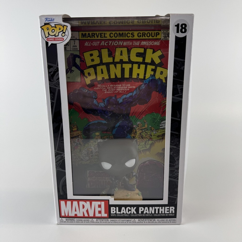 Funko Pop!‎ Comic Covers Black Panther #18 Marvel Vinyl Figure with Case Boxed